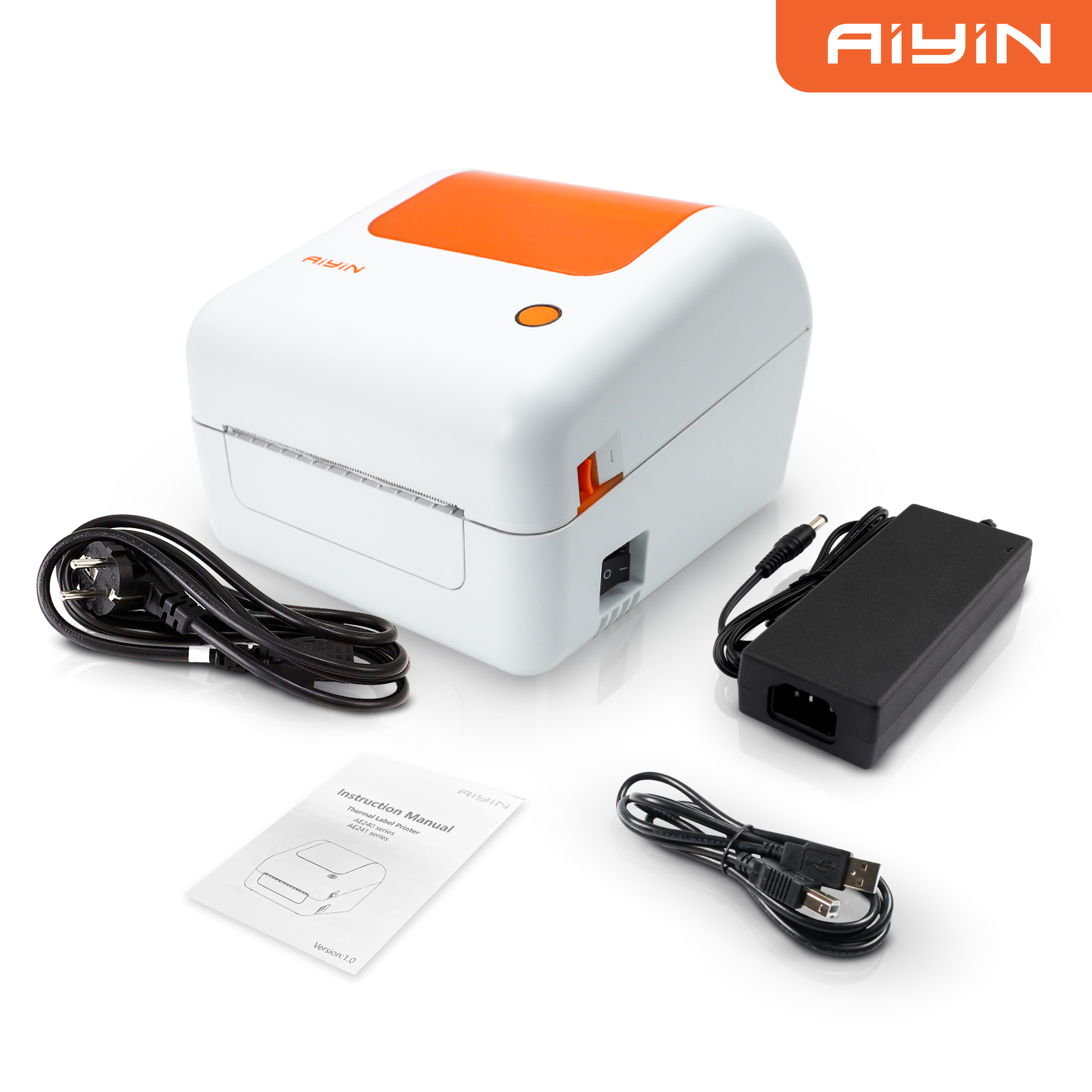 เครื่องพิมพ์ฉลากความร้อน AIYIN AE241 BLUETOOTH ปริ้นสติกเกอร์ความร้อน_4